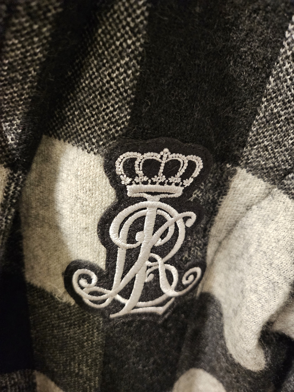 Lauren Ralph Lauren Black and White Plaid wool Jacket Size XS - Picture 3 of 5
